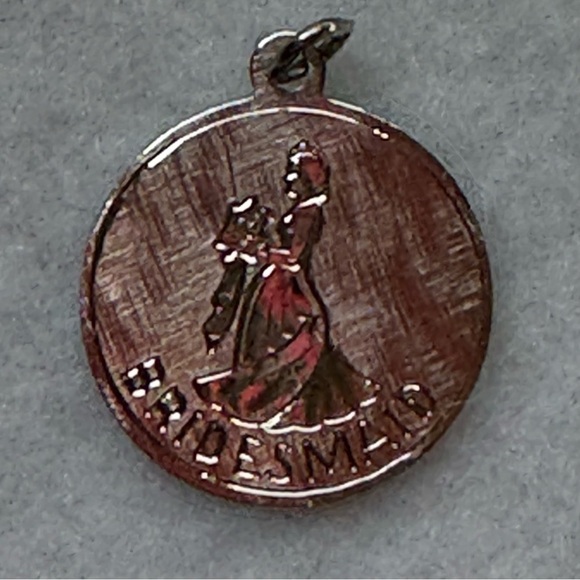 Zales 925 Sterling Silver Wedding Bridesmaid Bracelet Charm Pendant - Picture 2 of 9